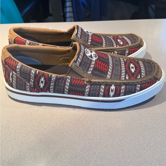 Hooey by Twisted X Mens Southwestern Print Casual Slip-On Lopers Size 11 - Picture 4 of 7